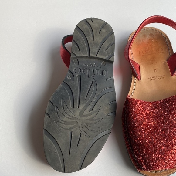 Mibo avarcas sandals sling back red glitter 38 similar to Pons - Picture 4 of 5